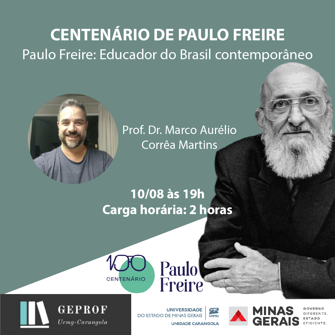 [Centenário Paulo Freire] Unidade Carangola | Palestra 100 Anos De Paulo Freire