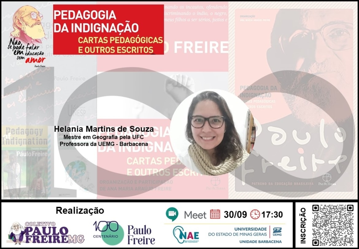 [Centenário Paulo Freire] Unidade Barbacena | Roda de conversa | Pedagogia da Indignação